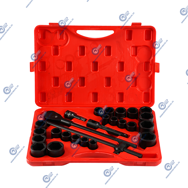 27 stykker 3/4 tommer drev Jumbo Master Impact Socket Set